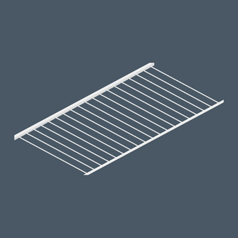 3D rendering of Sunoptics parallel burglar bars in a single-direction grid pattern