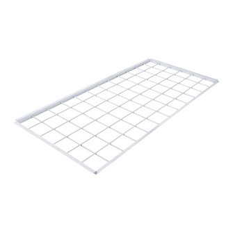CAD rendering of a rectangular wire mesh interior safety screen frame