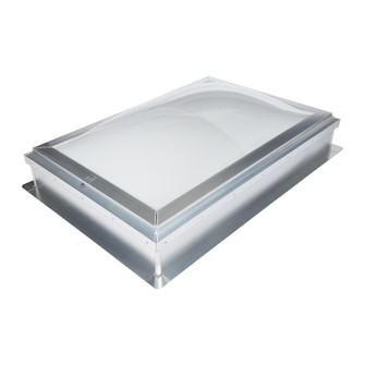 Rendered product image of the Velux CSOS shrink-out smoke vent dome on a white background