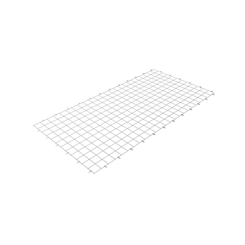 3D illustration of a flat welded wire mesh internal safety screen