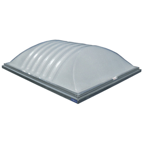 Sunoptics Signature Series ribbed dome skylight unit on a white studio background