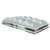 3D rendered illustration of a Kingspan arched double-door smoke vent on a white background