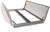 3D rendering of the Sunoptics SVT2 4080 smoke vent shown open, revealing the hinge and spring release mechanism