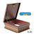 CAD rendering of an open Bilco S-20 roof hatch with a Miami-Dade County Approved badge