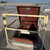 Front view of a Bilco S-20 roof hatch inside a Bil-Guard 2.0 RL2-S rail with a self-closing gate
