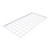 CAD rendering of a rectangular wire mesh interior safety screen frame