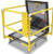 Small rendered icon of a yellow safety railing and self-closing gate around a roof hatch