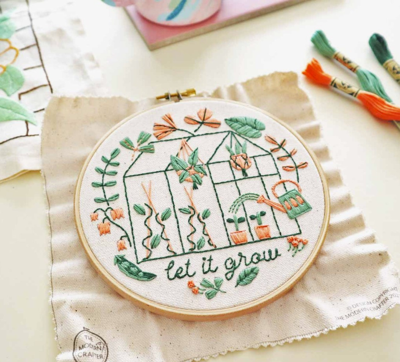 The Modern Crafter Let It Grow Embroidery Kit For Beginners - Antiquaria