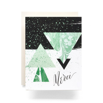 Marble Merci Greeting Card