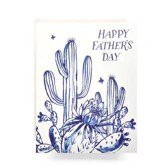 Cactus Garden Father's Day Greeting Card