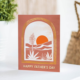 Desert Vista Father's Day Greeting Card