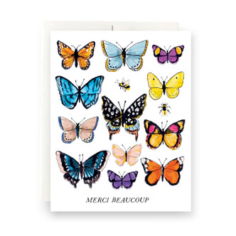 Butterfly Merci Greeting Card