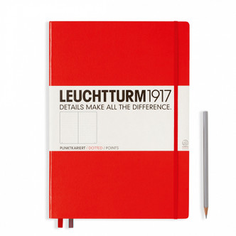 Leuchtturm Notebooks Master Classic (A4+) - 235 page- Red- Dotted