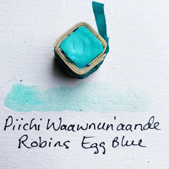 Paint Stones- Robins Egg- Gouache