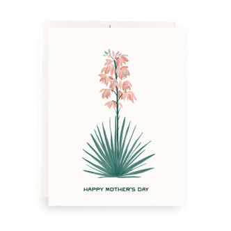 Yucca Blooms Mother's Day Greeting Card