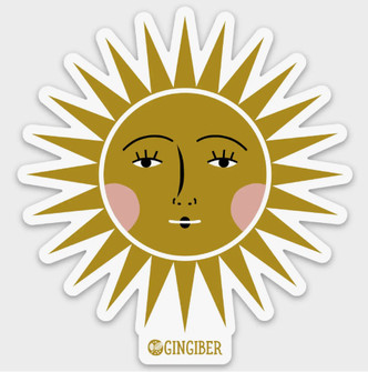 Gingiber Sun Sticker