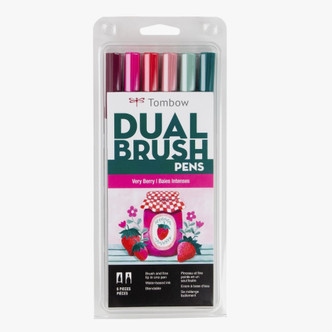 Dual Brush Pen Art Markers, Wonderland, 6-Pack