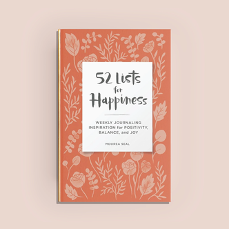 Paige Tate & CO. 52 Lists For Happiness Journal (Floral Pattern Cover)