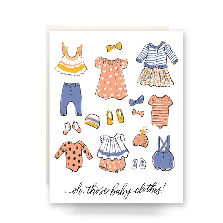 Oh, those baby clothes! Greeting Card