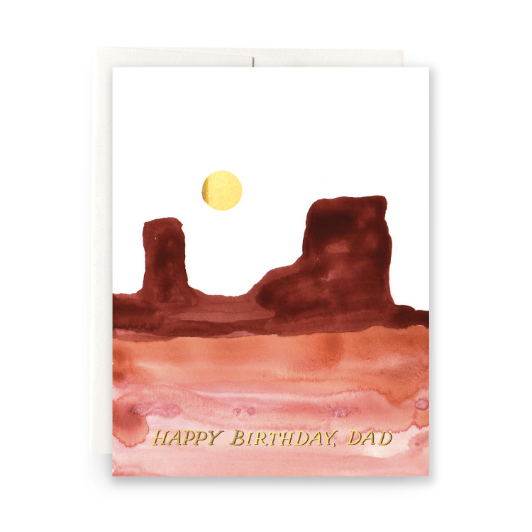 Desert Mesa Dad Birthday Greeting Card