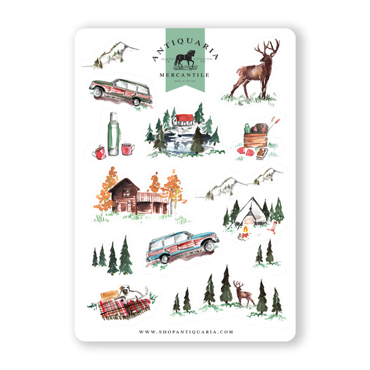 Sticker Sheet: Alpine Lodge