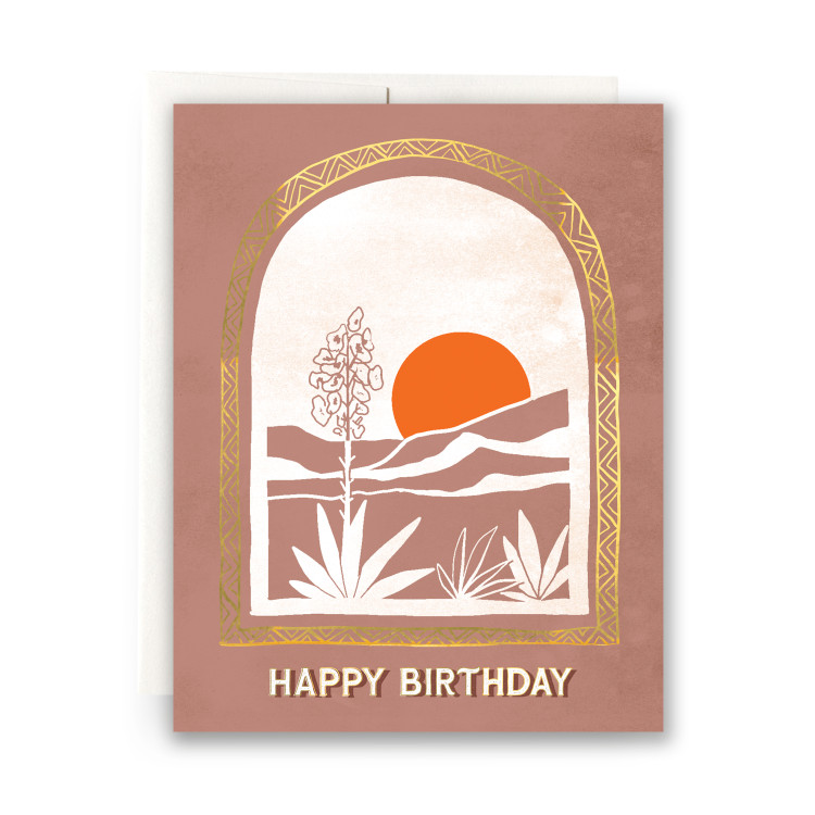 Desert Vista Birthday Greeting Card