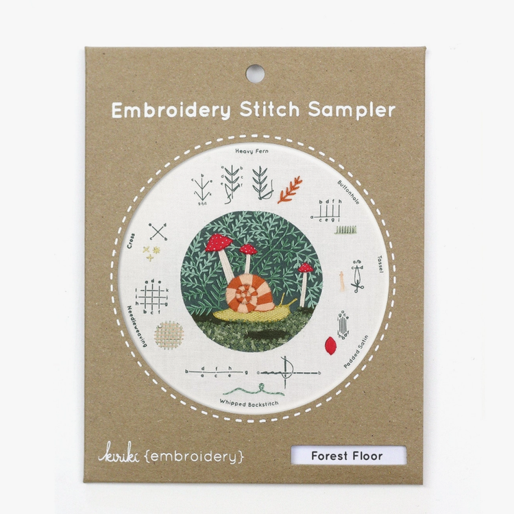 Kirki Press Forest Floor Sampler Embroidery Kit