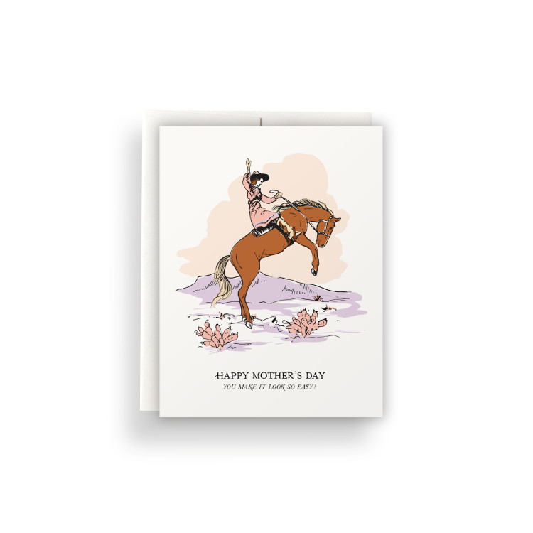 Cowgirl Mother's Day Greeting Card