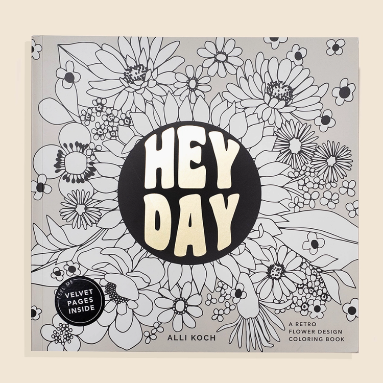 Paige Tate & CO. Heyday: A Retro Flower Design Coloring Book.