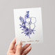 Indigo Bouquet Mother's Day Greeting Card