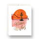 Abstract Cactus Warm Wishes Greeting Card