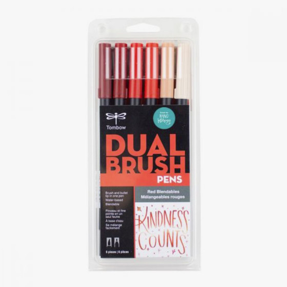 Dual Brush Pen Art Markers, Wonderland, 6-Pack