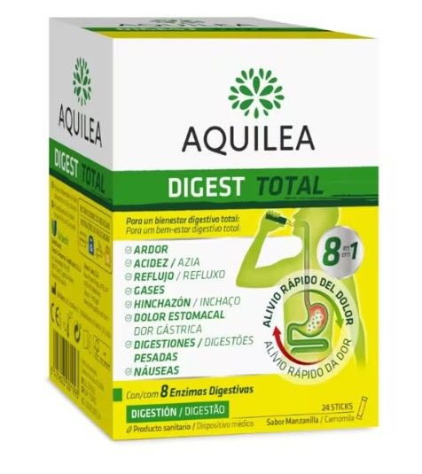 AQUILEA DIGEST TOTAL 12 STICKS 2,5 G SABOR MANZA