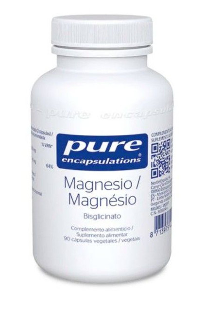Pure encapsulations bisglicinato de magnesio 90 cápsulas