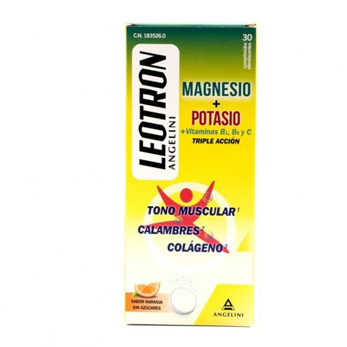 Leotrón magnesio + potasio 30 comprimidos efervescentes