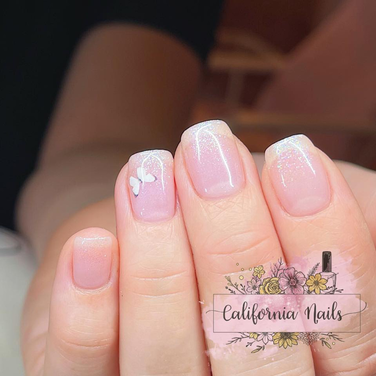 FLORAL WHISPERS BUTTERFLY Wing Nail Decal Art Water Slider Sticker Transfer  | eBay