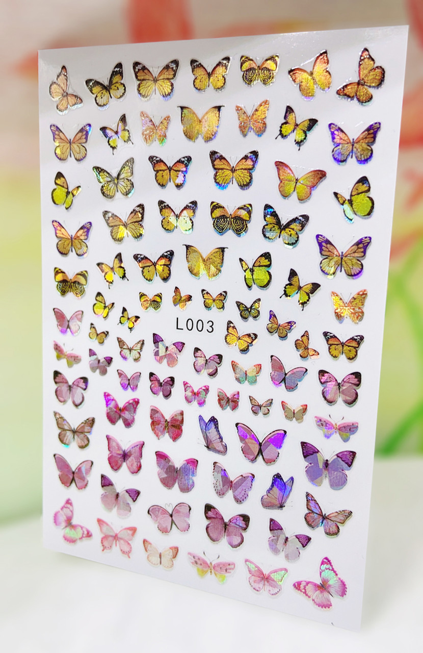 STICKER – LV & BUTTERFLY  SET 5 PCS — ATN Nail Supply