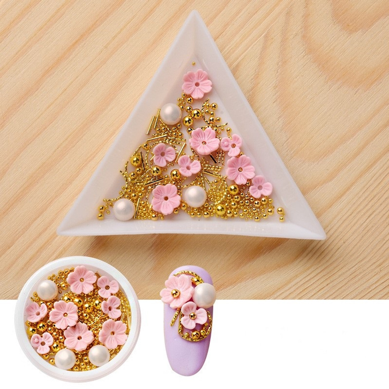 Lifestyle-You Set of 48 Pcs 3D Nail Art with Glitter Sequins Rhinestones  Cavier Beads - Price in India, Buy Lifestyle-You Set of 48 Pcs 3D Nail Art  with Glitter Sequins Rhinestones Cavier