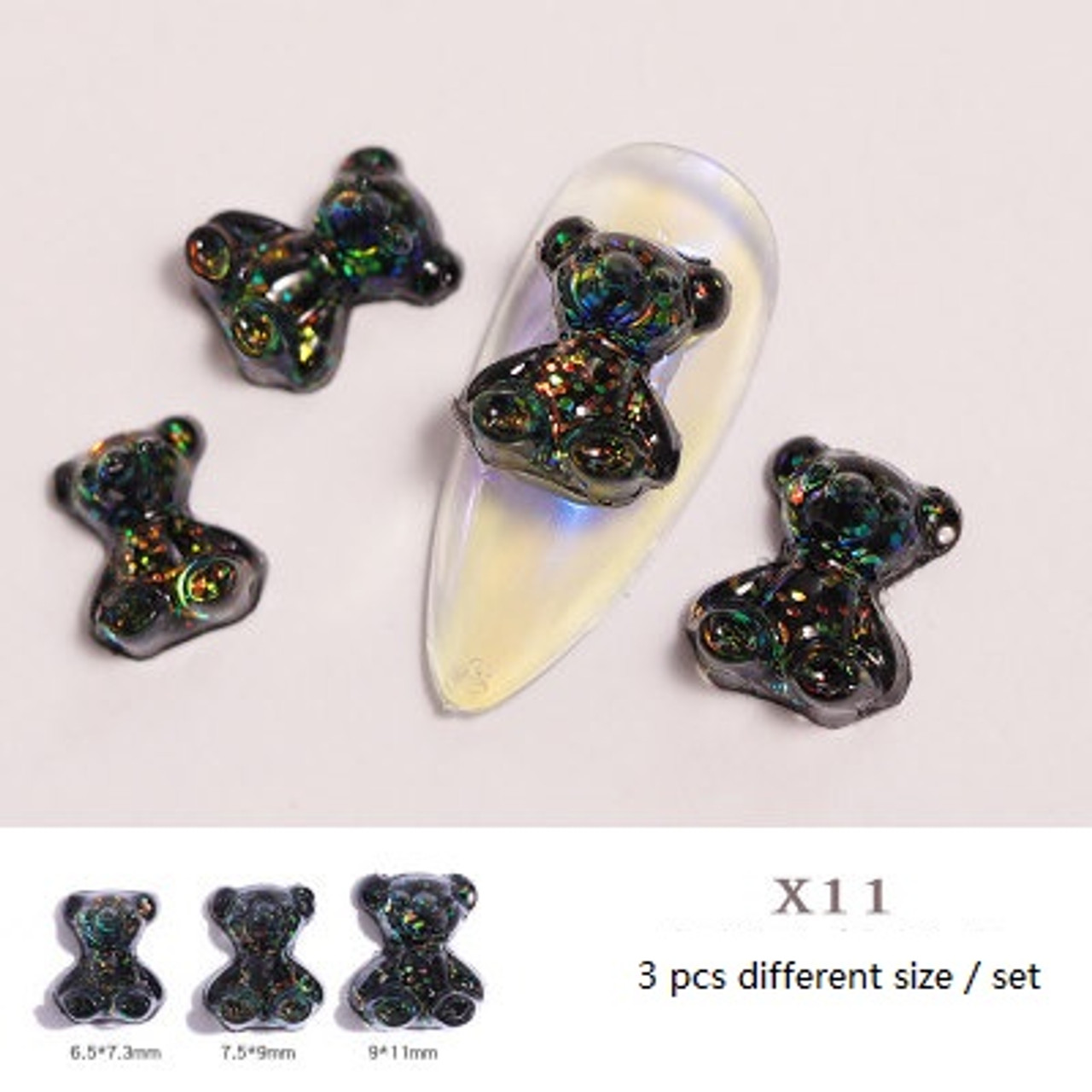 3D Gummy Bears 3pc Set