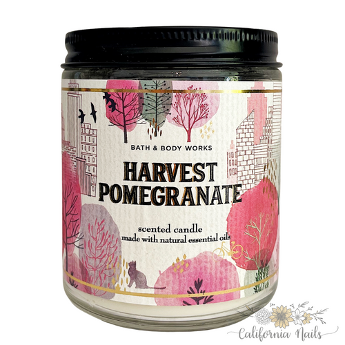 Harvest Pomegranate Single Wick Candle