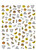 Abstract Autumn Nail Art Stickers WG734 Fall Pumpkin