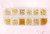 12 Gold Mixed Alloy Nail Art Shapes Set Stars Moon Beads