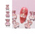 3D Gummy Bears 6pc Set Aurora Glitter Nail Art