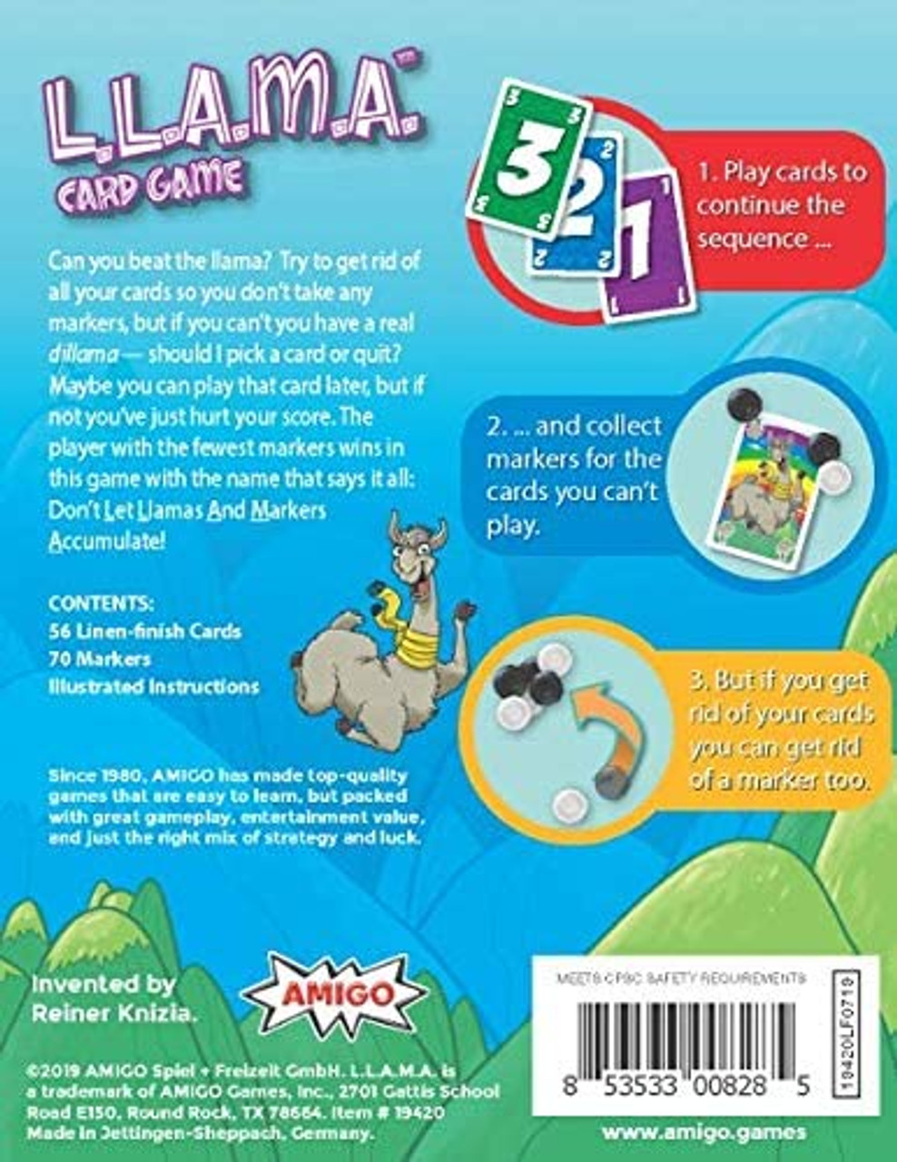 AMIGO Don't LLAMA Llama-Themed Family Card Game, Nominated for The Spiel  Des Jahres (Game of The Year)