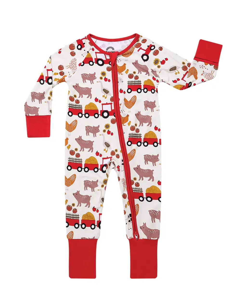 Farm Friends Bamboo Baby Pajamas Size 12 18 Months The Fun Company