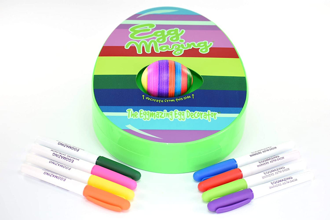 Motorized Easter Egg Decorator Kit Egg Spinner with 8 Colorful Non-Tox NEW 