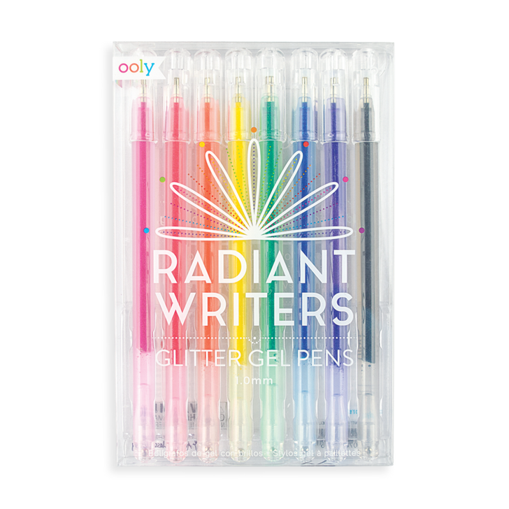 Ooly Radiant Writers Glitter Gel Pens - Set of 8