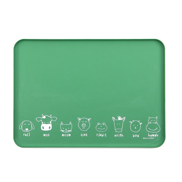 Bella Tunno Green Silicone Tray - Animals