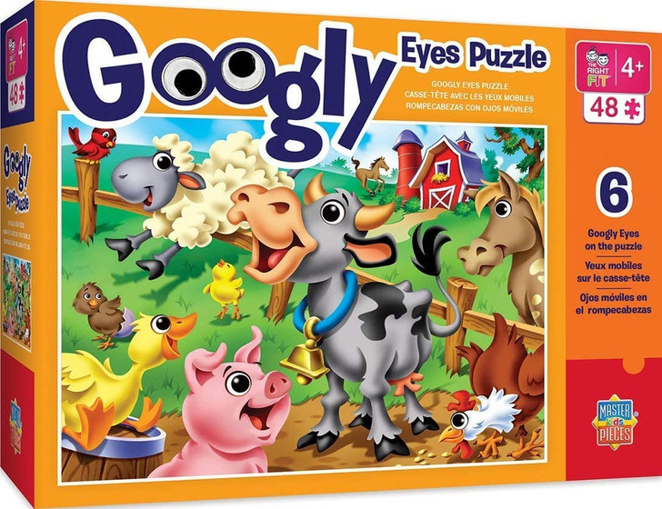 Googly Eyes Farm Animals 48 Piece Puzzle