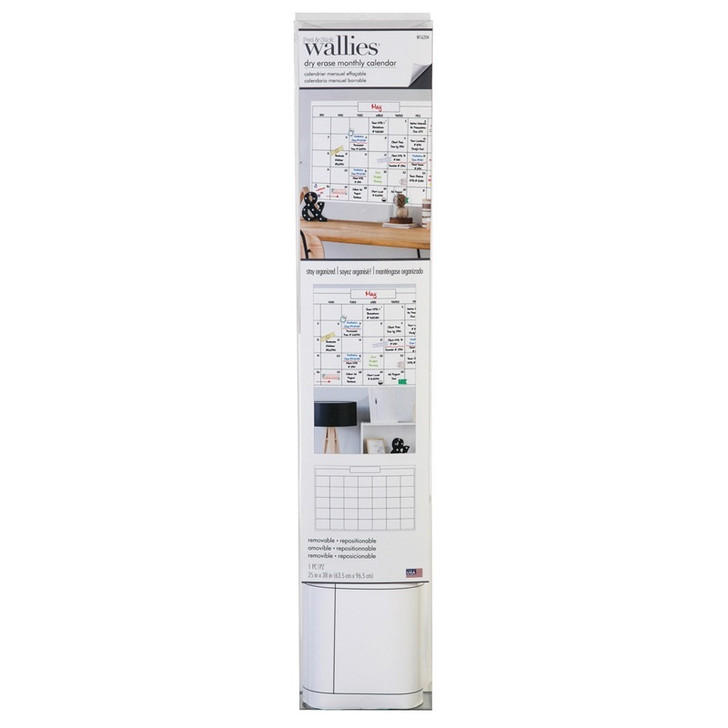 Monthly Dry Erase Calendar Wallies Wall Stickers